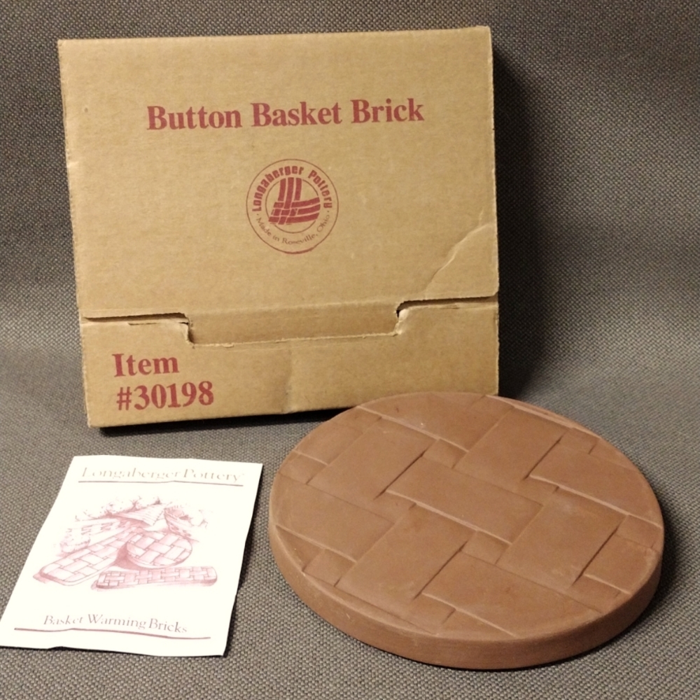 6" Longaberger Button basket brick